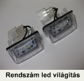 Citroen C4 rendszámtábla led világítás Citroen C4 rendszámtábla led világítás - Citroen autóalkatrészek