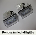 Peugeot 406 rendszámtábla led világítás - Peugeot autóalkatrészek