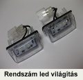 Peugeot 407 rendszámtábla led világítás Peugeot 407 rendszámtábla led világítás - Peugeot autóalkatrészek