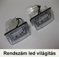 Peugeot Partner I rendszámtábla led világítás - Peugeot alkatrészek